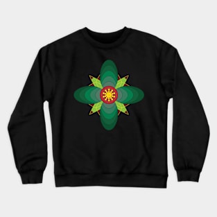 Green flower Crewneck Sweatshirt